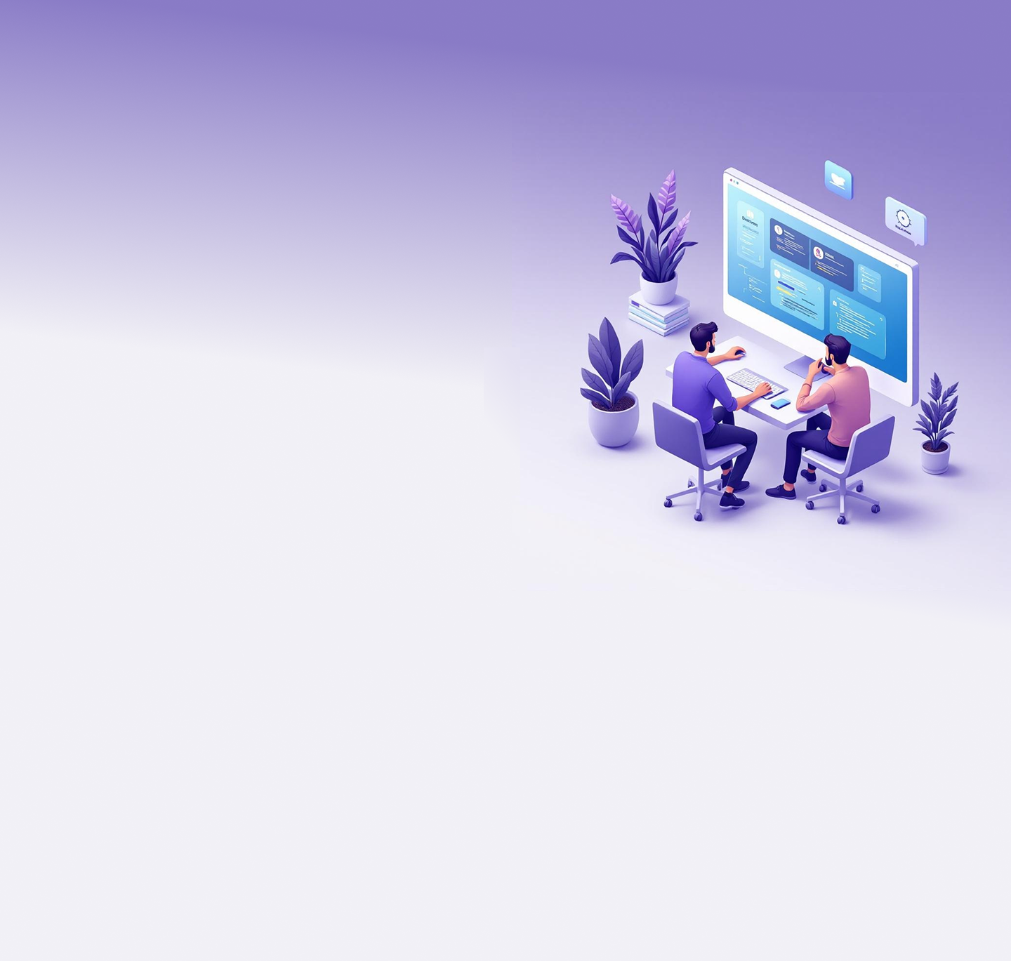 Team working illustration