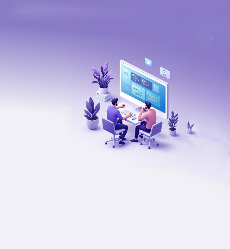 Team working illustration